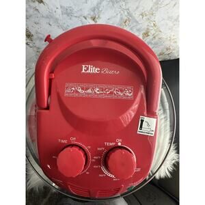 Elite Bistro 17 Quart Halogen Convection Oven Red ETOV-110R